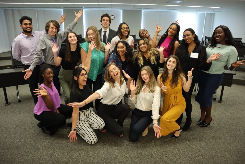 UNC Charlotte's M.S. in Management cohort: Students build a strong bond as they take classes together across the life of their program.