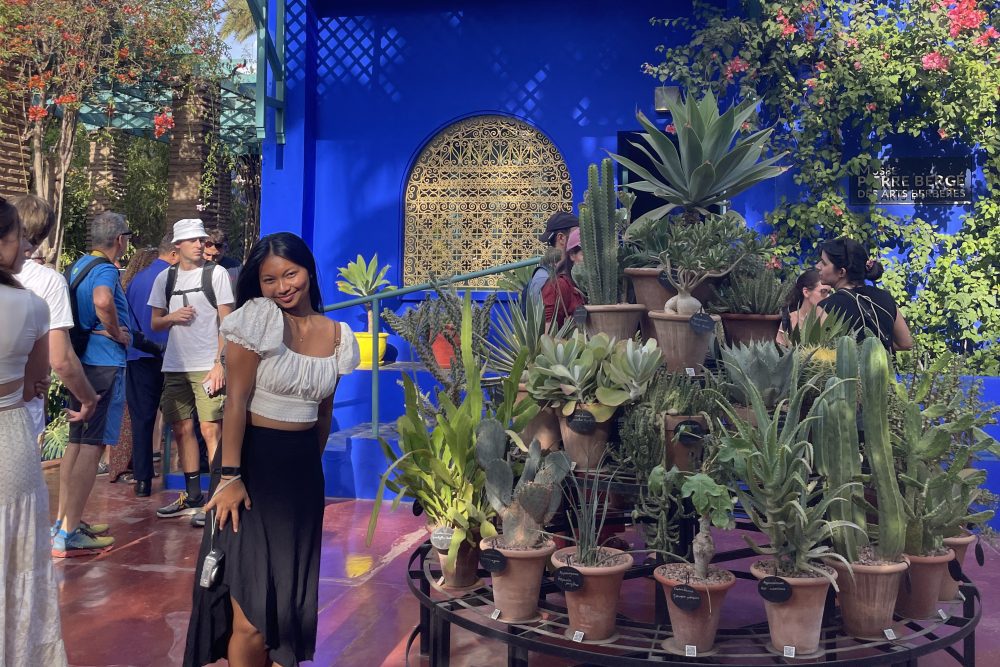 Christina de Guzman '25 at her study abroad in Spain.