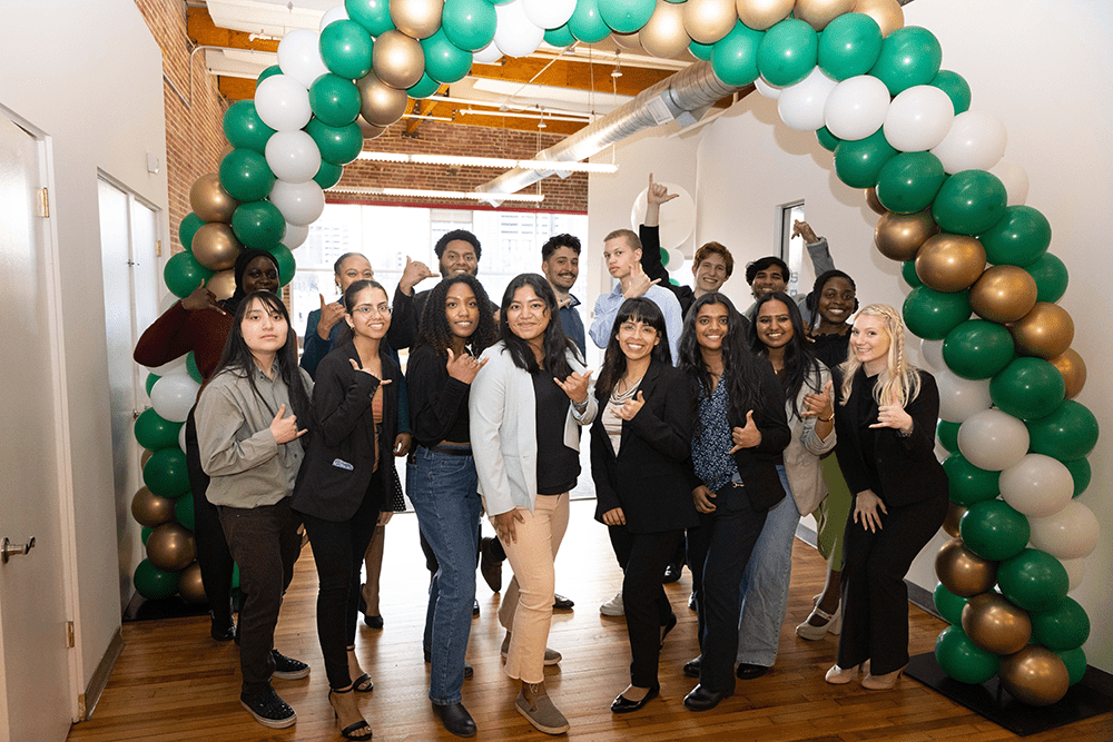 Five teams of Belk College of Business and College of Computing and Informatics scholars participated in the student pitch competition preceding CO-LAB's grand opening.