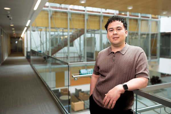 Bryan Lopez Villanueva, a Belk College of Business student, will graduate in May with a triple major in international business, finance and accounting.